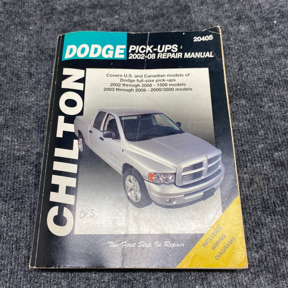 Chilton  Dodge Pick-Ups 2002-08 Repair Manual Wiring Diagrams